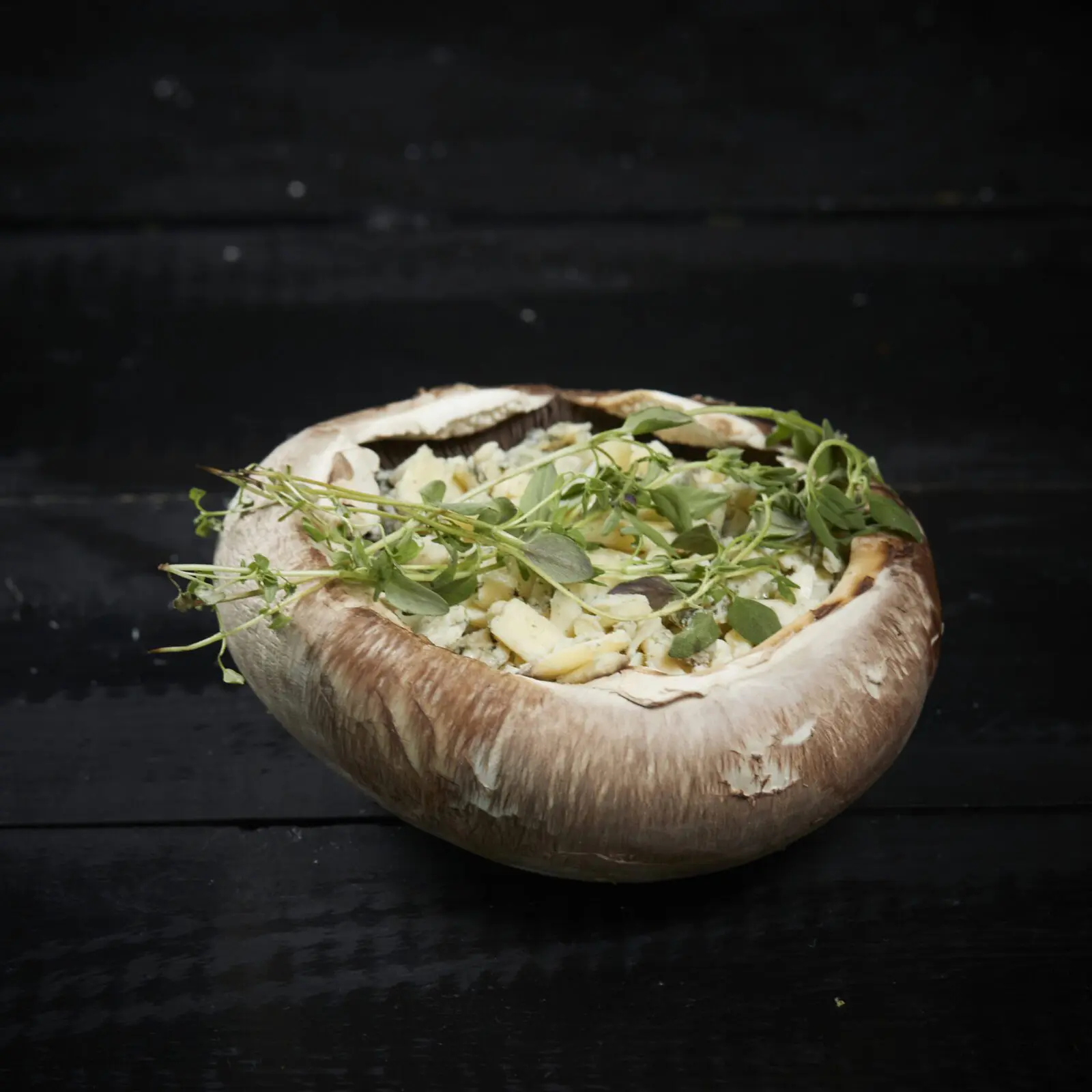 Portobello sveppur með gorgansola osti
