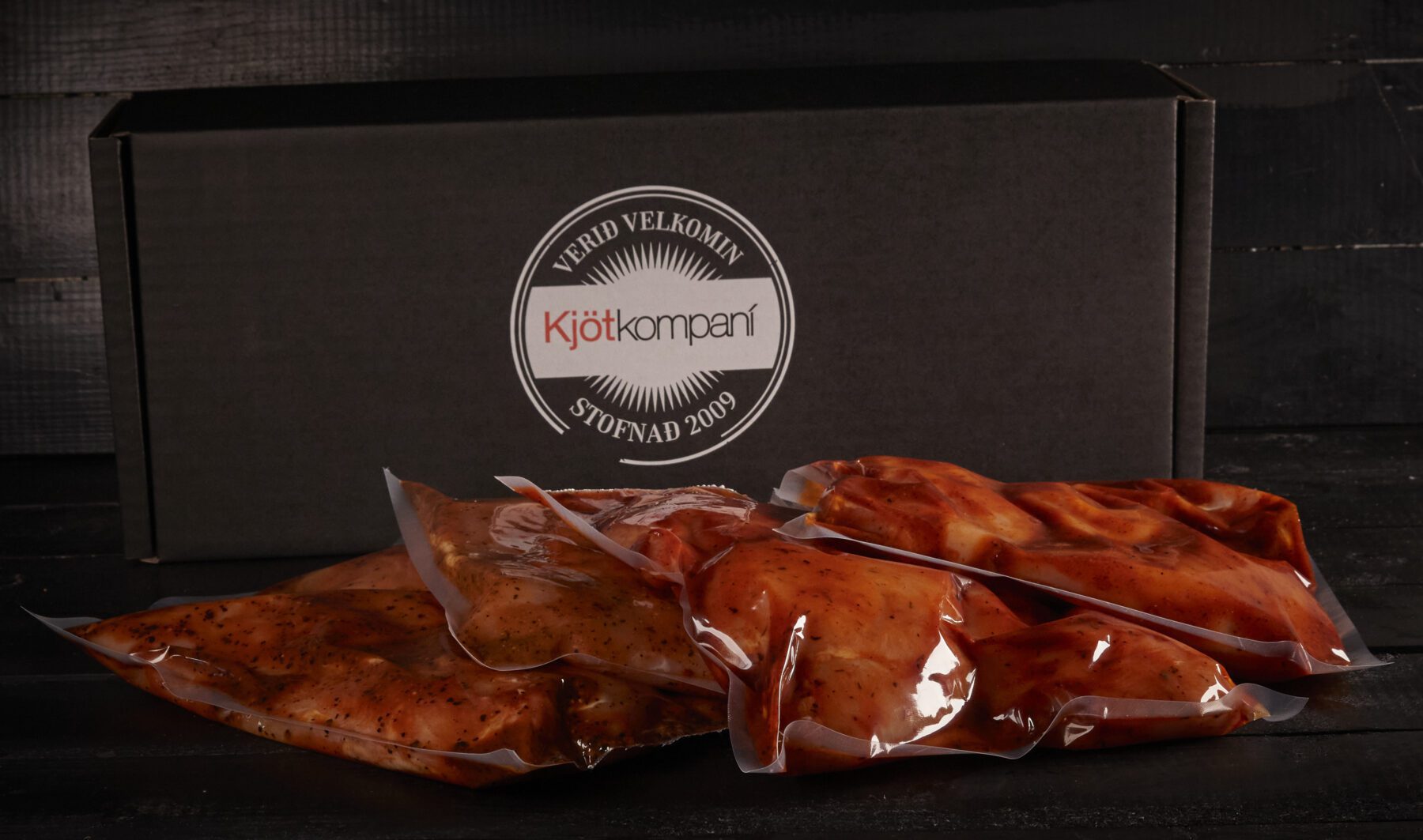 Kjúklingabringur í kassa kryddaðar