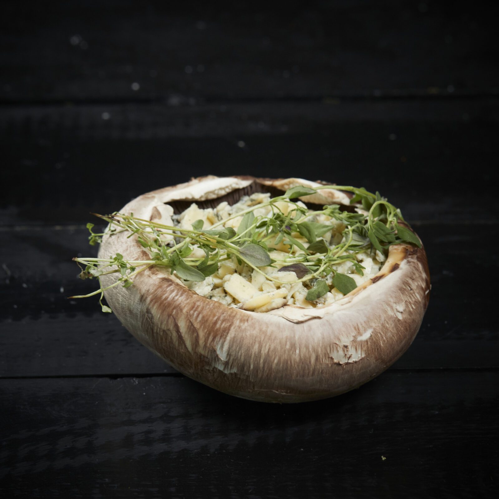 Portobello sveppur með gorgansola osti