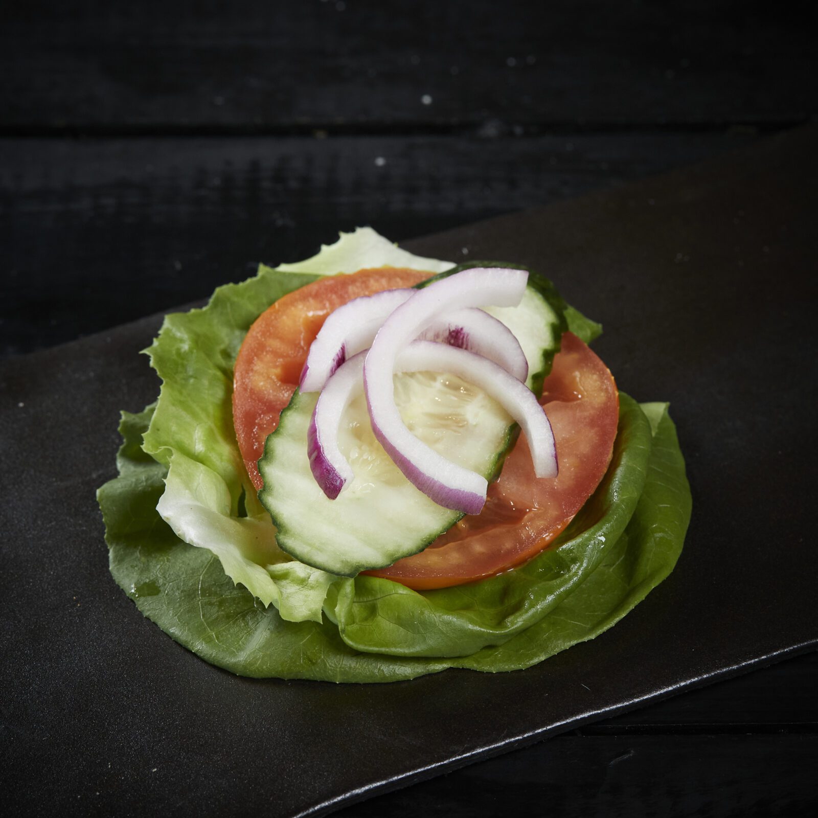 Grænmetisskál fyrir hamborgara