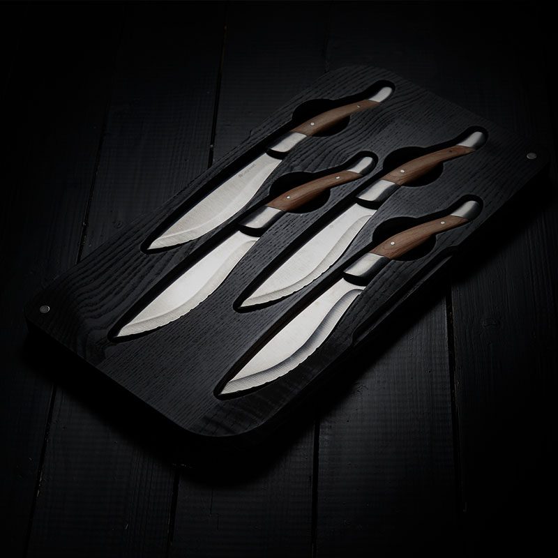 Legnoart steikarhnífar í öskju Angus SK-20XD