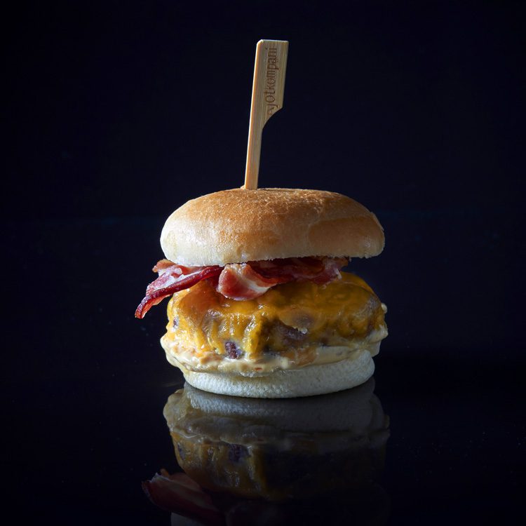 Miniborgari með bacon