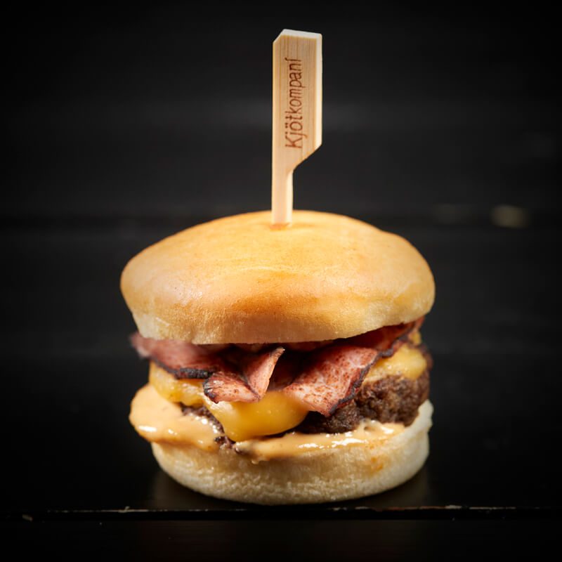 Miniborgari með bacon