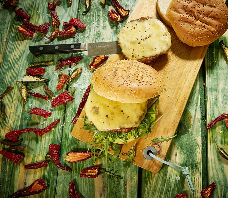 #13 175 gr hamborgari með öllu