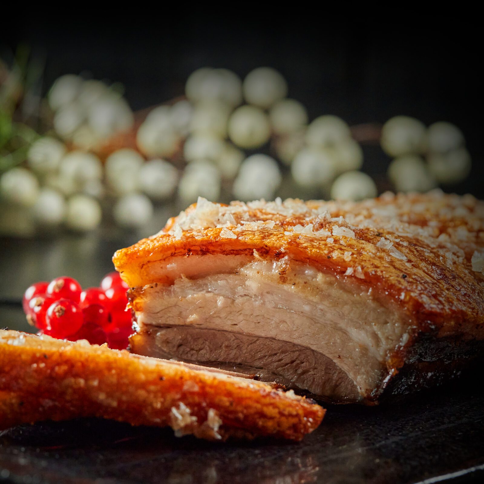 Grísa fleskesteik tilbúin