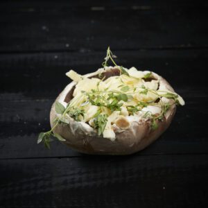 Portobello sveppur með brie osti