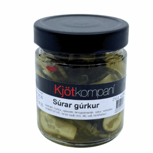 Súrar gúrkur 210 gr